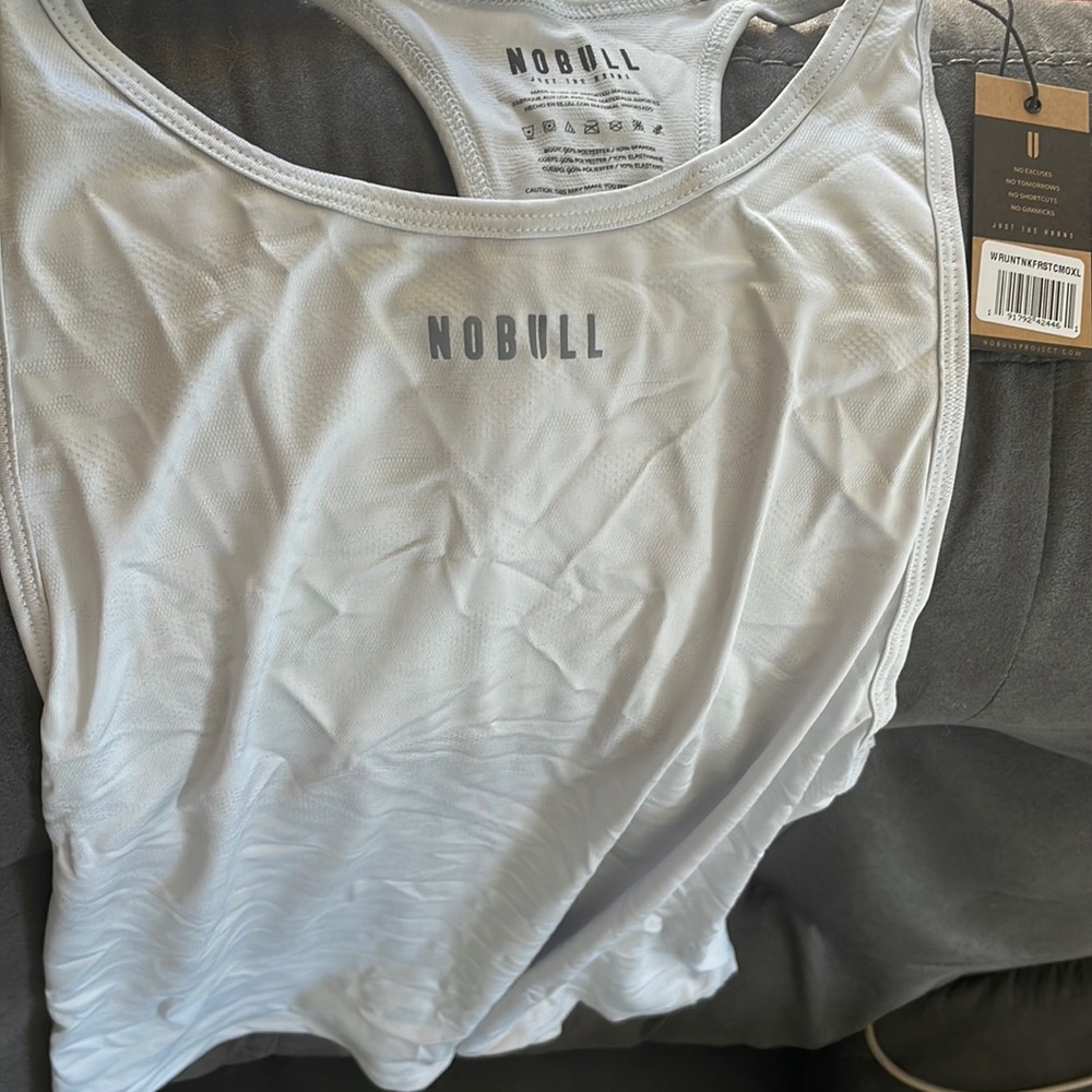 NOBULL Tank top, XL, Woman’s, Frost White NWT